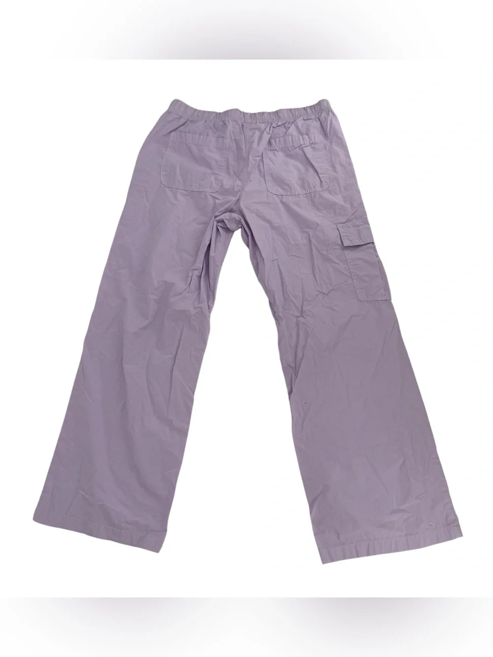 aerie Lavender Drawstring Wide Leg Cargo Pants Size Large Women’s